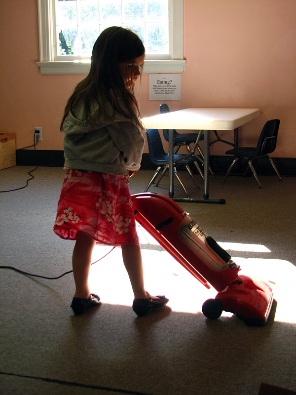 Generations Carpet Cleaning - girl vacuuming